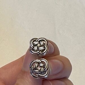 Brighton Interlok Knot Stud Earrings